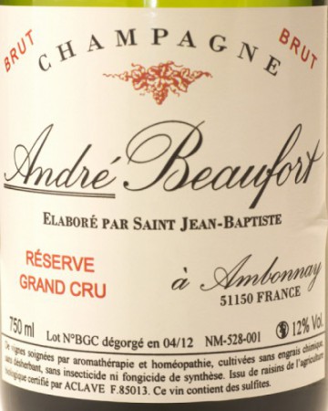 02. ANDRE’ BEAUFORT - Ambonnay - Montagne de Reims